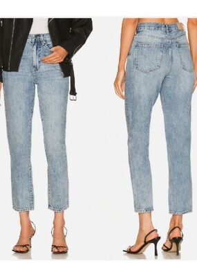 Pistola Keaton High Rise Slim Straight Jeans Payday Wash Ankle 100% Cotton Sz 28